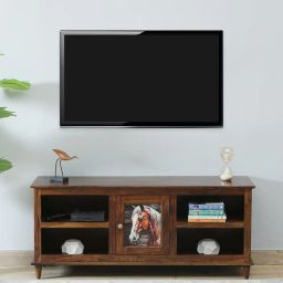 woodsworth from pepperfry Toscano Sheesham Wood TV Console in Provincial Teak Finish for TVs up to 48"-picture-49