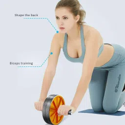 wearslim Abdominal Wheel With Push Up Bar | Ab Roller & Push Up Stand for Exercise Ab Exerciser image 3