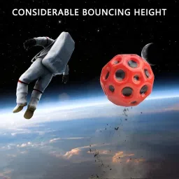 qualiq Super Bouncing Moon Crater Texture Ball Bounce Ball Set of 2 Netball Hoop image 5