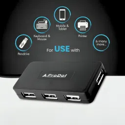 Henture Chiclet Keyboard and Mouse Combo with USB Hub, C-Type OTG Cable, and Mouse Pad Combo Set image 4