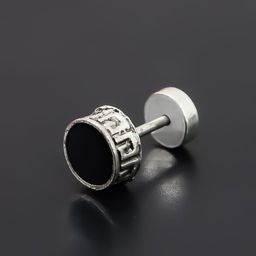 KRENOZ Men Circular Shaped Studs-10