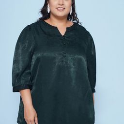Kiaahvi by JOHN PRIDE Women Solid Mandarin Collar  Top-image-90