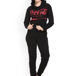 BeriBlu Typography Printed Hooded Neck Sweatshirt With Joggers-image-38
