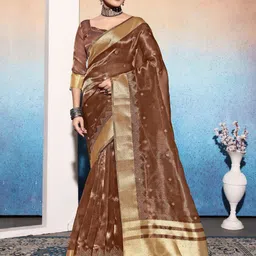 NEGRONI Embellished Zari Tissue Saree-image-99