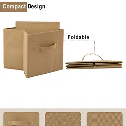 Aura Green Set of 2 Regular Square Foldable & Multipurpose Wardrobe Storage Box Organizer image 3