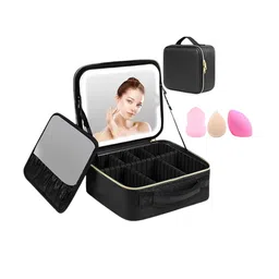 Makeup By Siti Organizer Makeup Bag With LED Mirror & Lighting-picture-15
