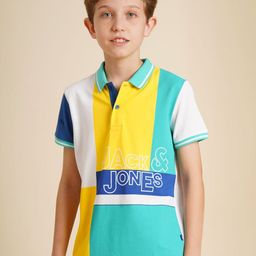 Jack & Jones Junior Boys Colourblocked Polo Collar T-shirt-picture-6