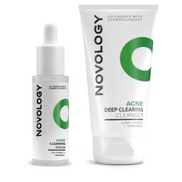 Novology Set Of Acne Deep Clearing Cleanser & Acne Clearing Serum-55