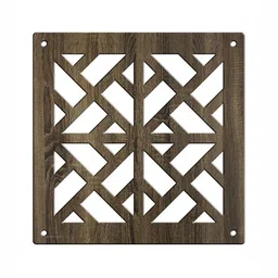 RANDOM Brown Geometric Window Blinds image 3
