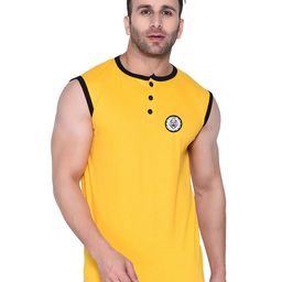 Blisstone Men Solid Henley Neck Slim Fit T-shirt-picture-18