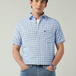 AD By Arvind Men Slim Fit Checked Casual Shirt-image-55