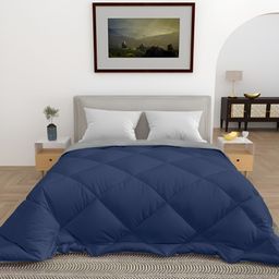 tundwal's Blue & Grey Geometric Heavy Winter Single Bed Comforter-image-47