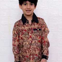 Twisha Boys Standard Opaque Printed Casual Shirt-image-12