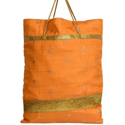 Kuber Industries Yellow Dot design Foldable Tote Bag-53