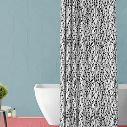 ArtzFolio White & Black Abstract Printed Shower Curtains-image-97