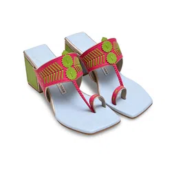 Aprajita Toor Embellished Ethnic Block Sandal-picture-13