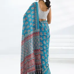 Libas Ethnic Motifs Print Saree with Blouse Piece image 5