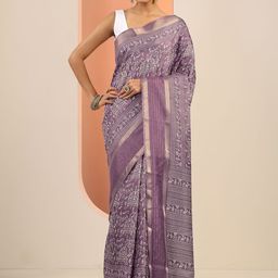 Libas Warli Printed Sequinned Saree-image-96