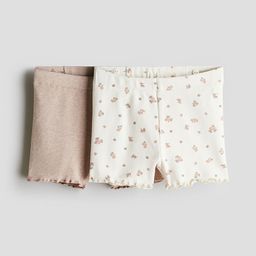 H&M 2-Pack Ribbed Cotton Cycling Shorts-picture-44