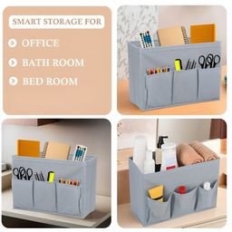 Aura Grey Set of 2 Regular Desk Organiser Organisers image 5