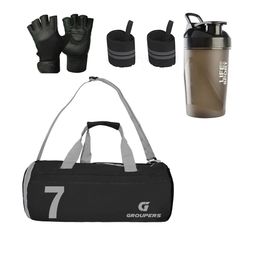 GROUPERS Printed Medium Foldable Sports or Gym Duffel Bag-image-93