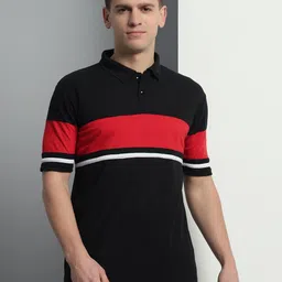 Metronaut Colourblocked Polo Collar T-shirt-picture-41