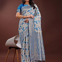 DIVASTRI Ethnic Motifs Woven Design Zari Saree-picture-18