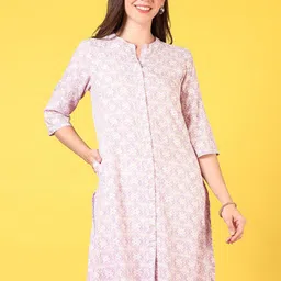 V-Mart Ethnic Motifs Printed Mandarin Collar Straight Kurta-picture-27
