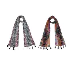 StoleVilla Multicoloured Floral Chiffon Stoles-image-44