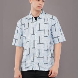 Adore Wear Printed Drop-Shoulder Sleeves Relaxed Fit Casual Shirt-image-4