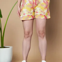 JAPER KURTI Women Checked Printed Shorts-image-49