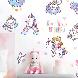 Asian royal Pink & Blue Printed Self Adhesive Wall Sticker-picture-26