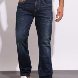 Being Human Men Classic Low Distress Light Fade Stretchable Jeans-picture-10