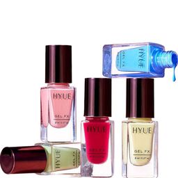 HYUE Set Of 5 Gel Fx Nail Paint- 8 ml Each- Canary Butter- Limoncello- Cerise- Cobalt-image-62