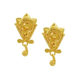 MEMOIR Gold-Plated Contemporary Beaded Drop Earrings-image-92