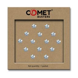 Comet Busters 14-Pcs Traditional Designer Bindi - Silver-11