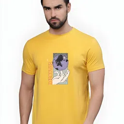 KaamBhari Graphic Printed Round Neck Regular Fit Cotton T-shirt-picture-12