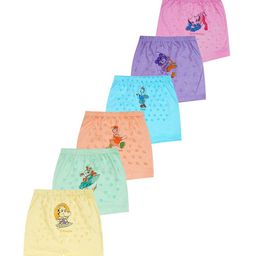 YELLOWDELIGHT Boys Set Of 6 Printed Cotton Boy Shorts Briefs-10