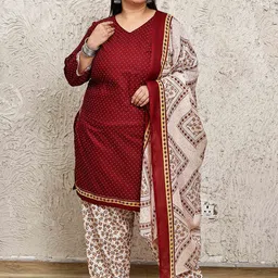 Merira Women Floral Printed Regular Kurta with Salwar & Dupatta-picture-25