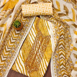 LeeliPeeri Designer Printed Unstitched Dress Material-image-99