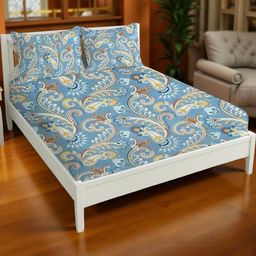 IVAZA Beige Queen Bedsheets-image-72