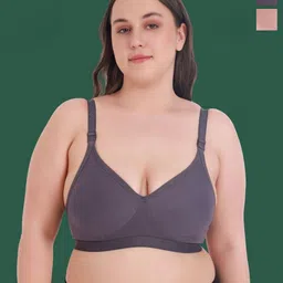 Aimly Women Pack Of 2 Full Coverage Non Padded Seamless T-Shirt Bra-53