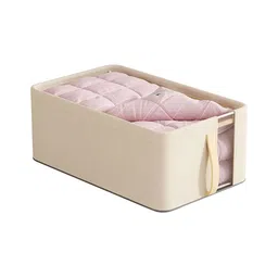 HOUSE OF QUIRK Beige Set of 2 Regular Multi-Utility Organisers image 5