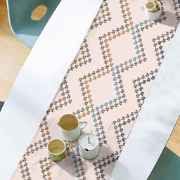 Aura Brown Geometric Printed 6-Seater Table Cover-picture-43