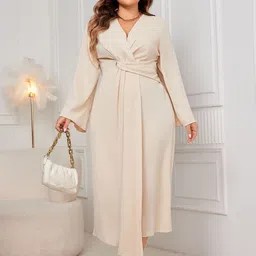 StyleCast Curve Fit & Flare Midi Dress-image-4