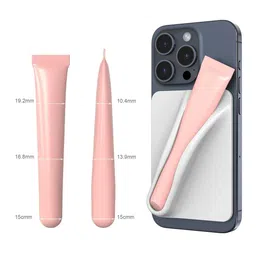CASE CREATION Solid Soft Silicone Mobile Back Case Lip Balm Holder image 3