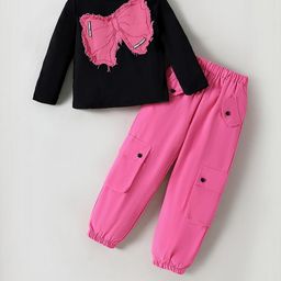 hopscotch 2-Pc Bow Patch T-shirt & Jogger-picture-8