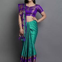 VILLAGIUS Woven Design Zari Saree-image-52
