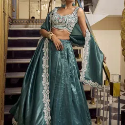 LOOKNBOOK ART Ready to Wear Lehenga & Unstitched Blouse With Dupatta-picture-19