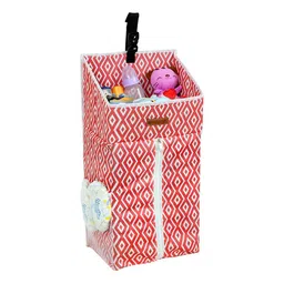 prettykrafts Red & White Geometric Printed Reusable Multi Utility Storage Organiser image 1